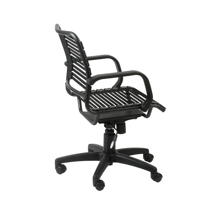 Euro Bungie Flat Mid Back Office Chair