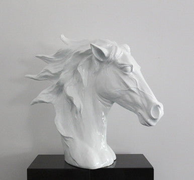 Modrest SZ0002 - Modern White Horse Head Sculpture