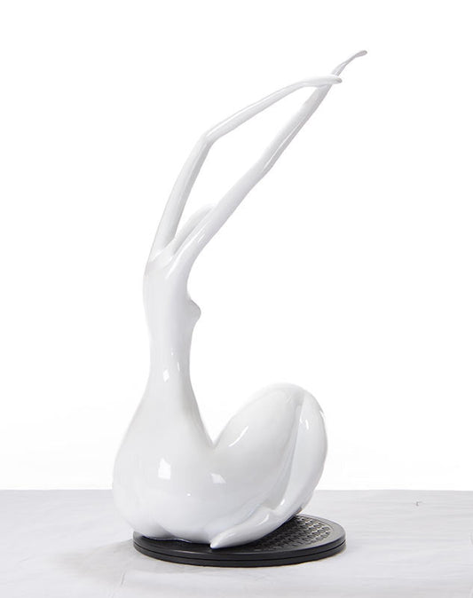 Modrest SZ0425 - Modern White Lass Sculpture