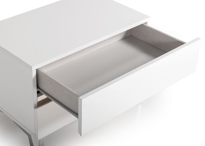 Nova Domus Angela - Italian Modern White Nightstand