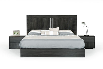 Modrest Ari Italian Modern Grey Nightstand