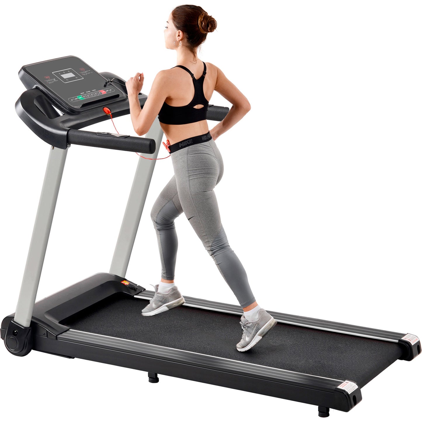 Jebscar Electric Motorized Treadmill Running Machine for Home Gym with 12 Pre Set Programs, Heart Pulse Monitor and Speaker