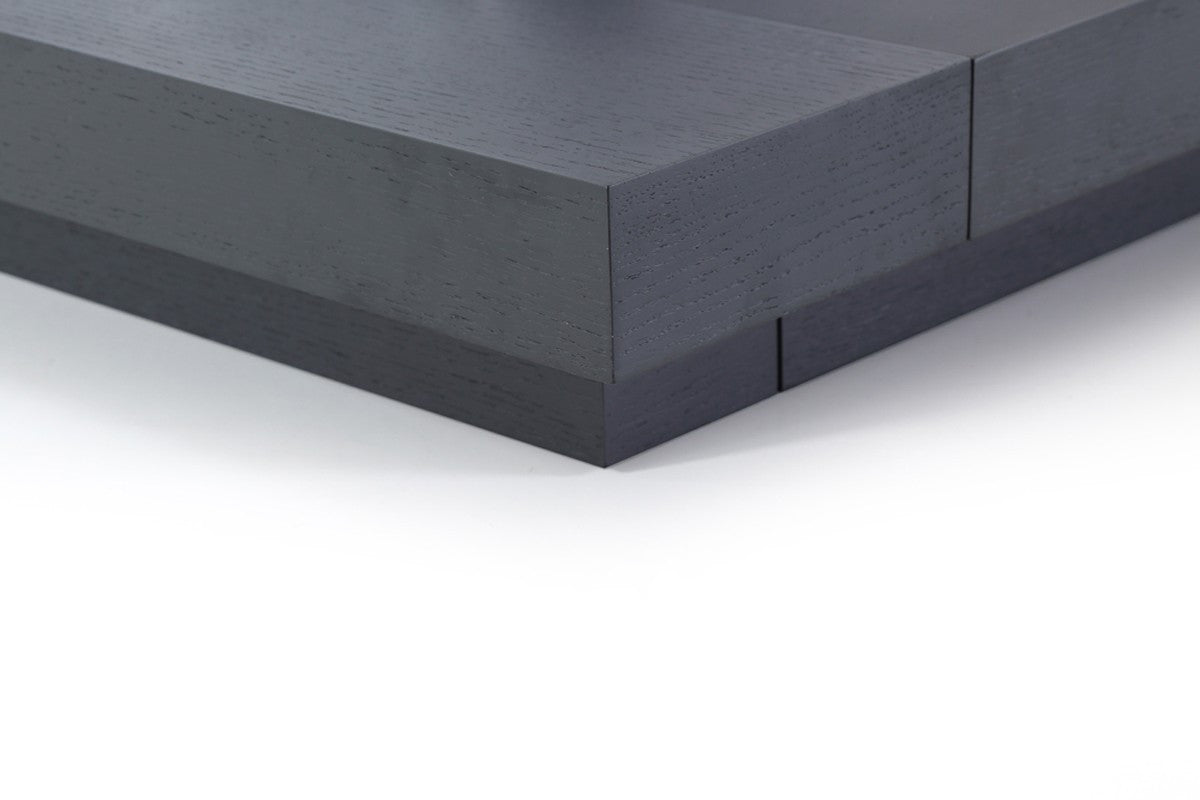 Modrest Opal Modern Wenge & White Platform Bed