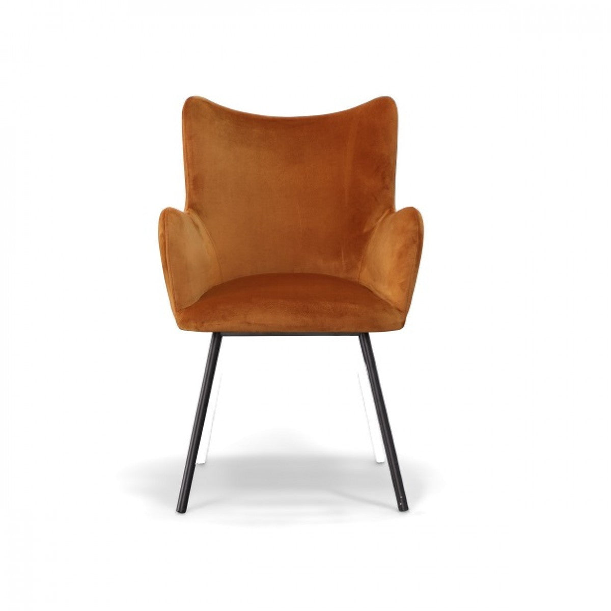 Modrest Barrett - Modern Orange & Black Dining Chair