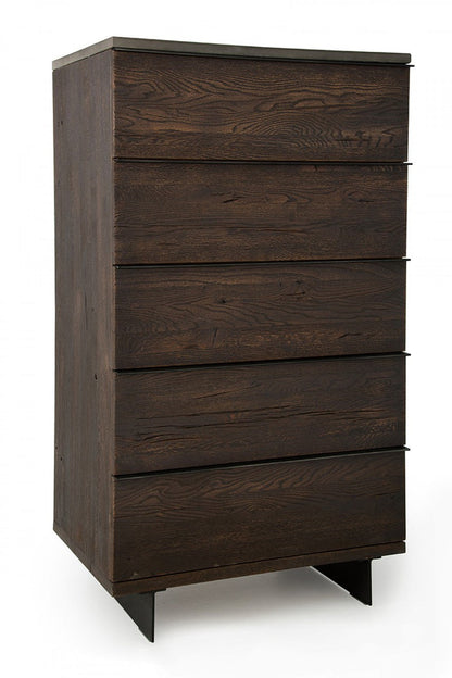 Modrest Selma Modern Dark Drift Oak Chest