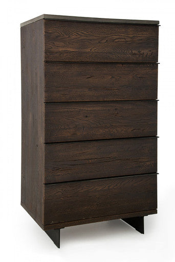 Modrest Selma Modern Dark Drift Oak Chest