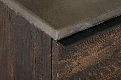 Modrest Selma Modern Dark Drift Oak Chest