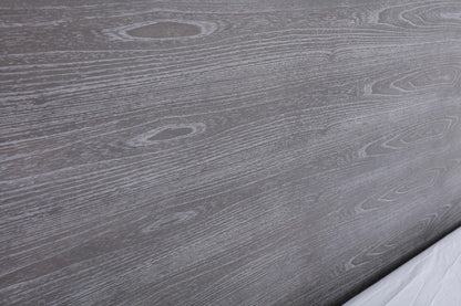 Modrest Charlene Modern Grey Elm & Stainless Steel Bed