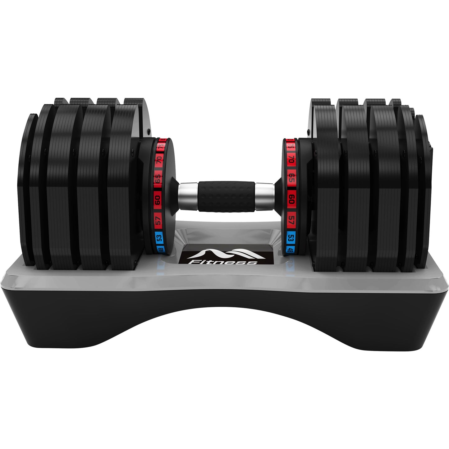 Keshmez Adjustable Dumbbell with Tray 80lb Single Fast Exercise Fitness