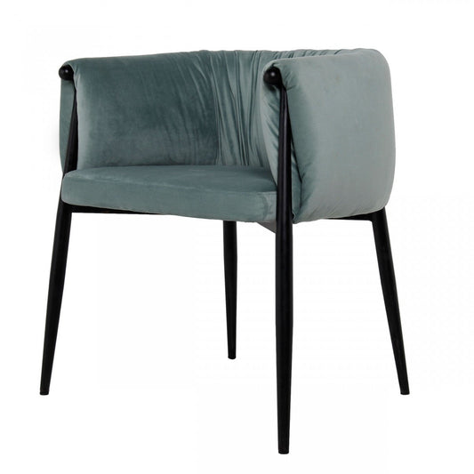 Modrest Belcaro Modern Light Green Fabric Dining Chair