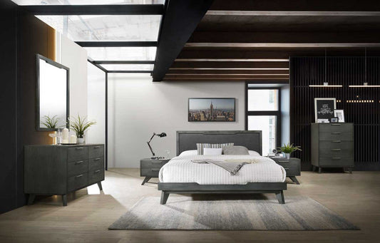 Nova Domus Soria Modern Grey Wash Bedroom Set