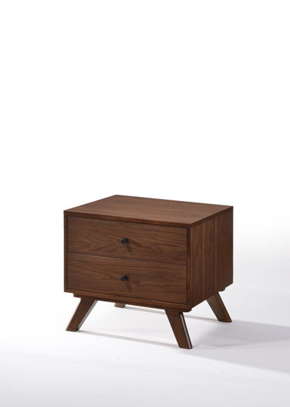 Modrest Addison Mid-Century Modern Walnut Nightstand