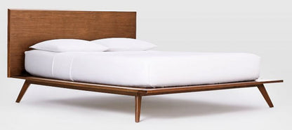 Modrest Carmen Mid-Century Modern Walnut Bed