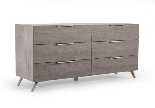 Nova Domus Bronx Italian Modern Faux Concrete & Grey Dresser