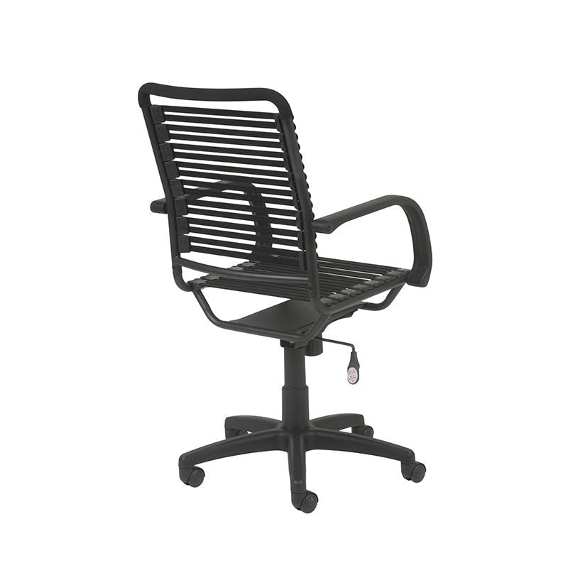 Euro Bungie Flat High Back Office Chair