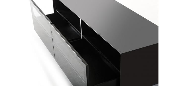Modrest Carter Contemporary Black TV Stand