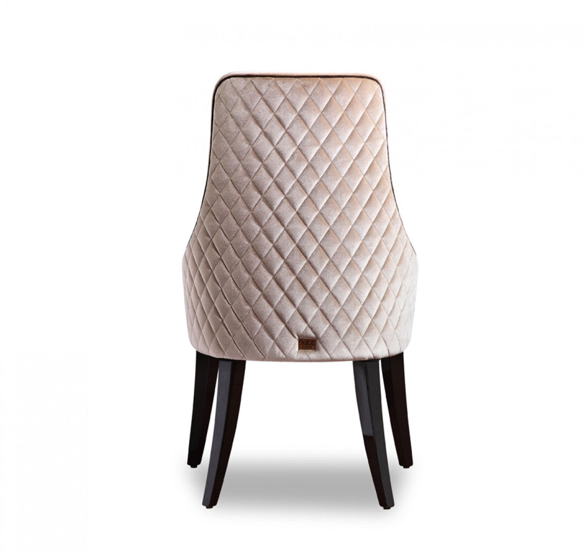 A&X Talin Modern Off-White Velour Dining Chair