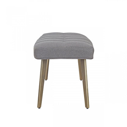 Modrest Cici Contemporary Grey & Antique Brass Bench