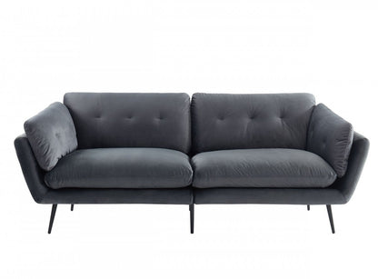Divani Casa Cody Modern Dark Grey Fabric Sofa