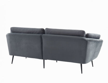 Divani Casa Cody Modern Dark Grey Fabric Sofa