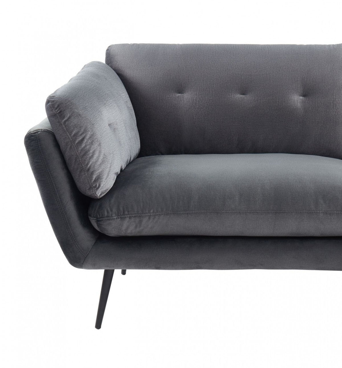 Divani Casa Cody Modern Dark Grey Fabric Sofa