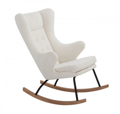 Modrest Colfax Modern White Sheep Rocking Chair