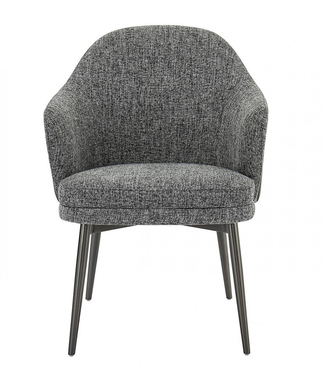 Modrest Cora Modern Grey Fabric & Leatherette Dining Chair