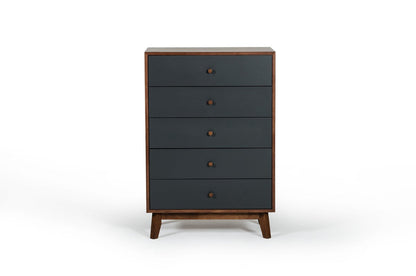 Nova Domus Dali Modern Grey & Walnut Chest