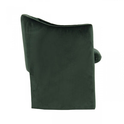 Modrest Danube Modern Jade Green Fabric Dining Chair