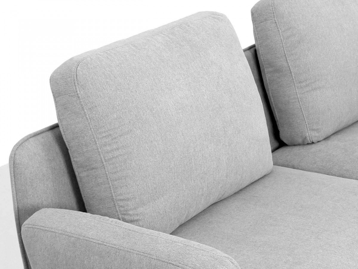 Divani Casa Dolly - Modern Light Grey Fabric Sofa