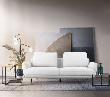 Divani Casa Dolly Modern Off White Fabric Sofa