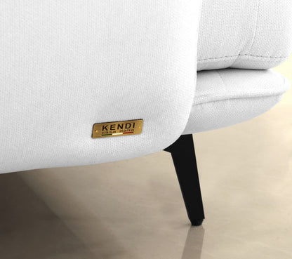Divani Casa Dolly Modern Off White Fabric Sofa