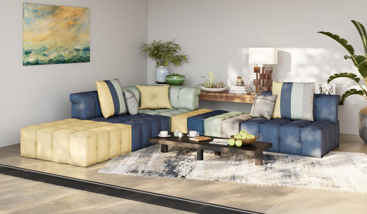 Divani Casa Dubai - The Second- Modern Fabric Sectional Sofa