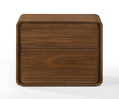 Modrest Dustin Modern Walnut Nightstand