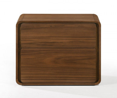 Modrest Dustin Modern Walnut Nightstand