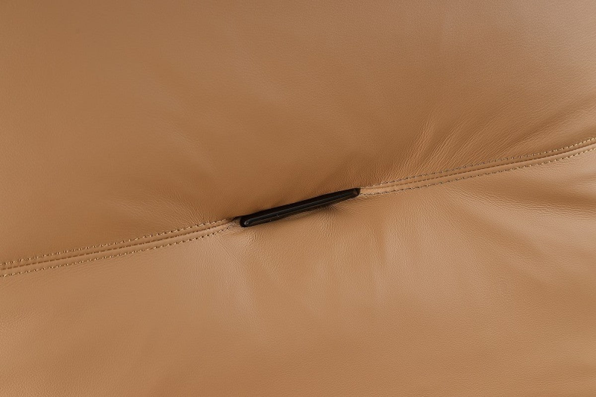 Modrest - Modern Mento Camel Genuine Leather Lounge Chair