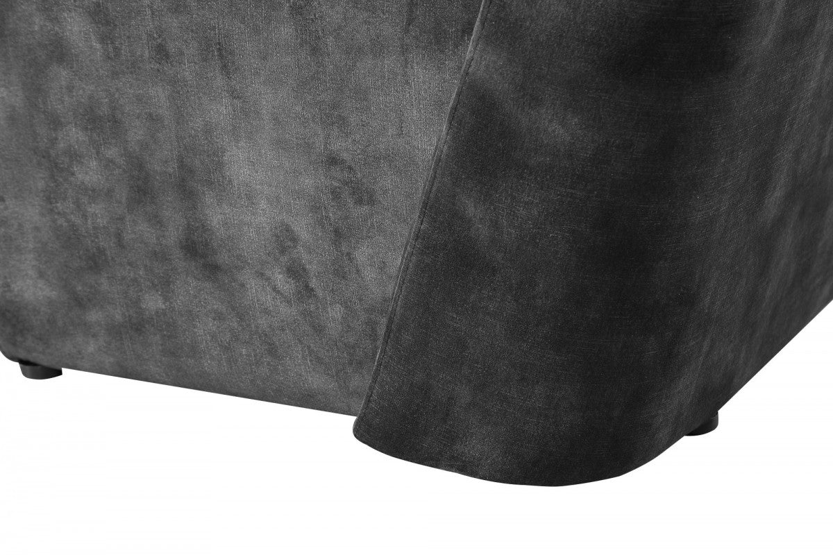 Modrest - Modern Jarvis Accent Dark Grey Fabric Chair