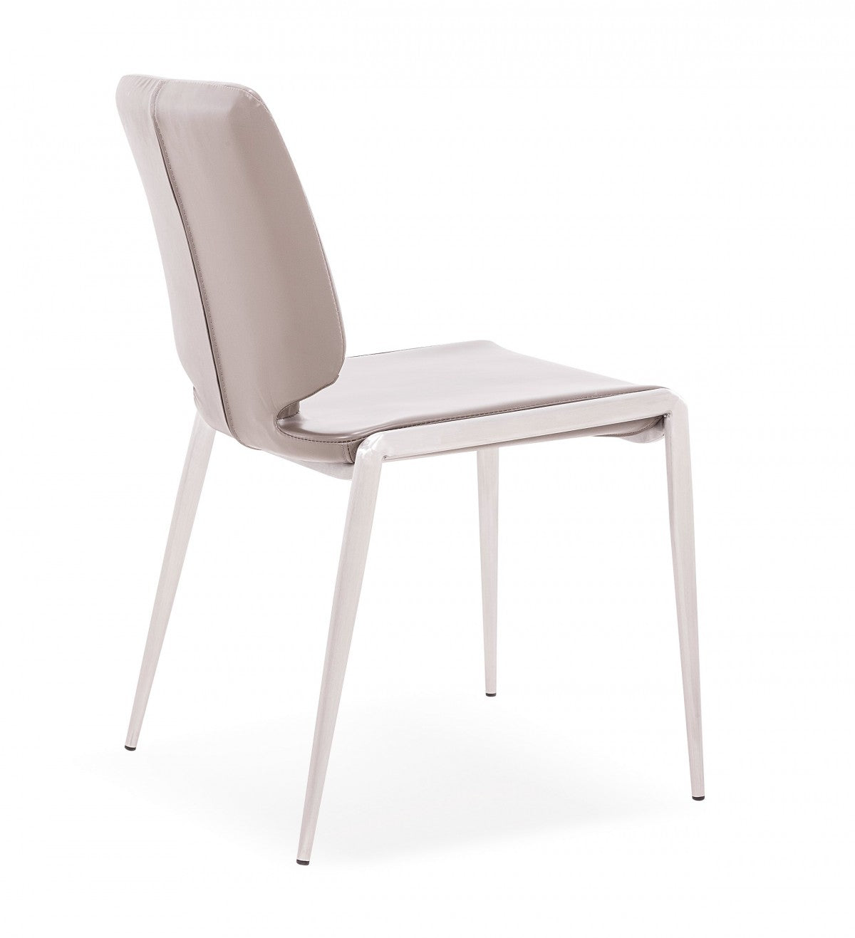Modrest Eileen - Modern Dark Grey Eco-Leather Dining Chair (Set of 2)