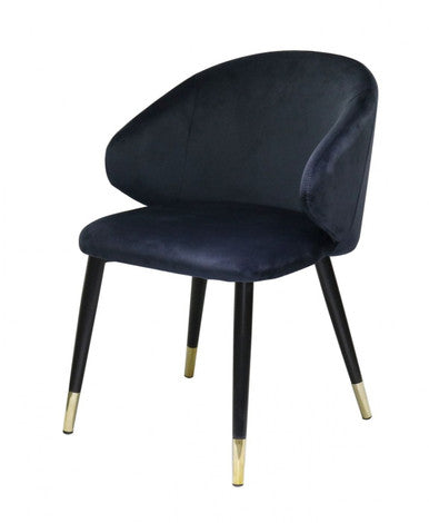 Modrest Elon Modern Blue Velvet Dining Chair (Set of 2)