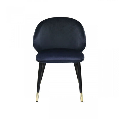 Modrest Elon Modern Blue Velvet Dining Chair (Set of 2)