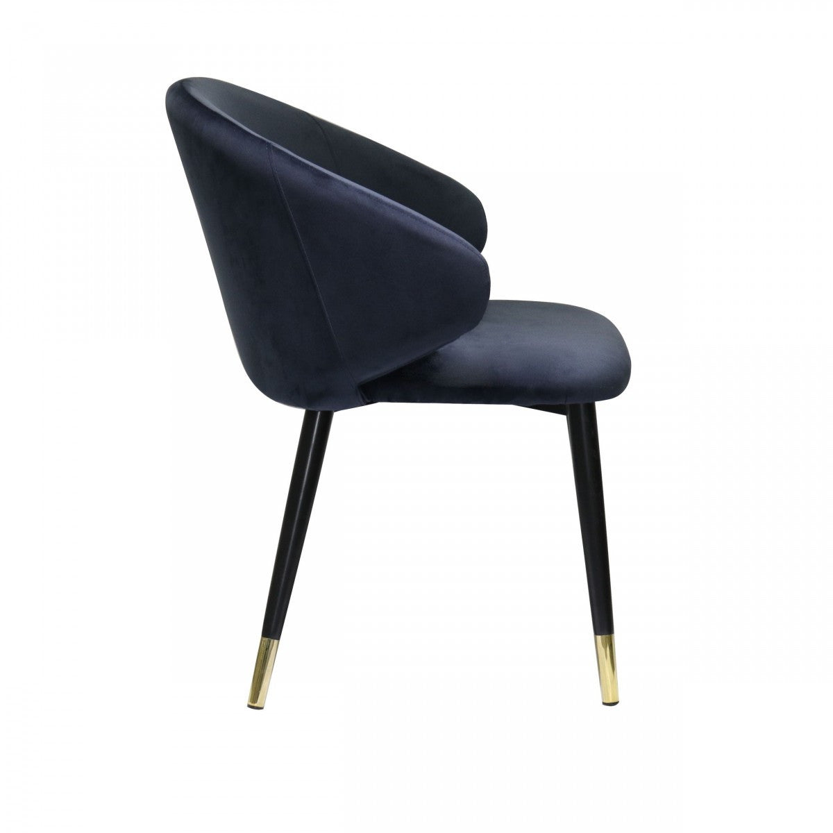Modrest Elon Modern Blue Velvet Dining Chair (Set of 2)