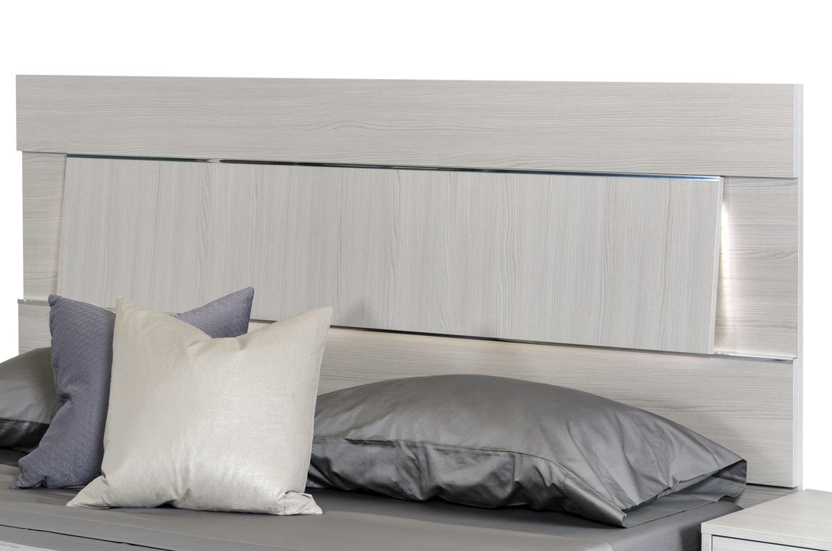 Modrest Ethan Italian Modern Grey Bed