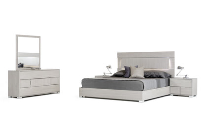 Modrest Ethan Italian Modern Grey Dresser – Sleek Contemporary Bedroom Storage