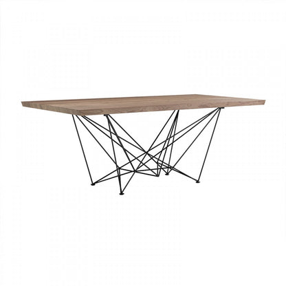 Modrest Naomi Modern Walnut Dining Table