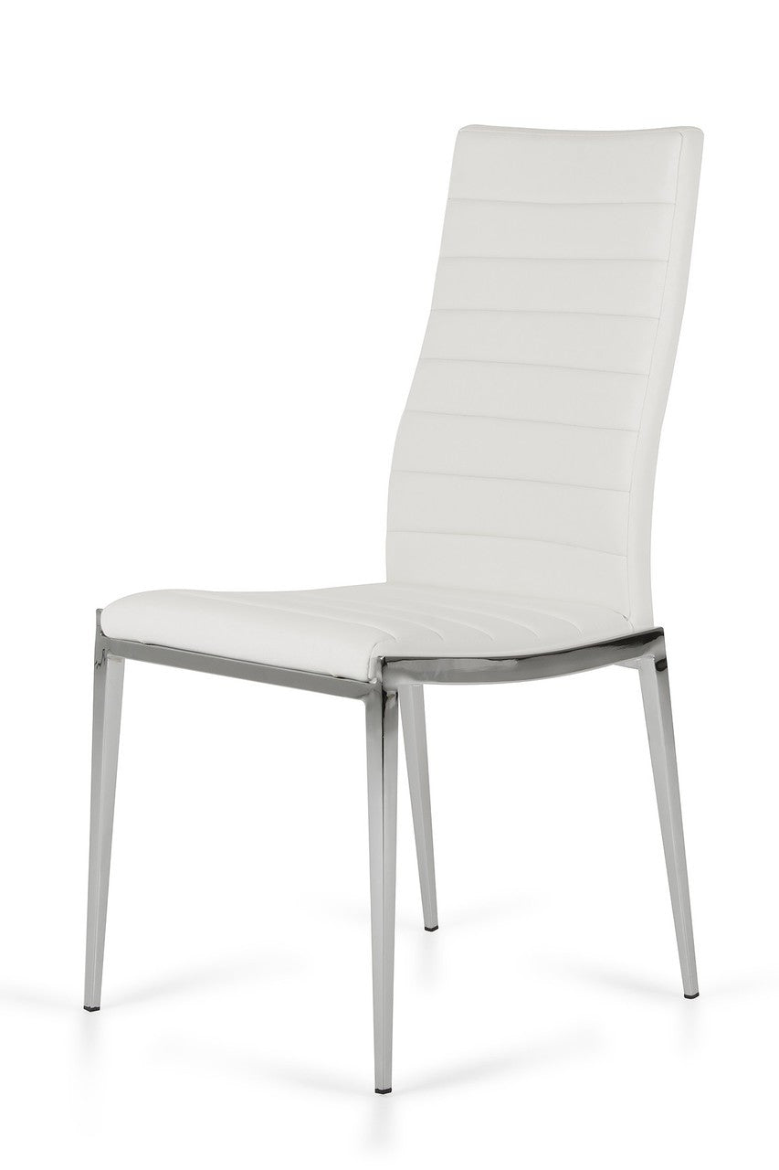 Modrest Libby Modern White Leatherette Dining Chair (Set of 2)