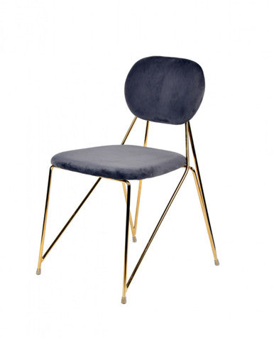 Modrest Carol Modern Grey Fabric Dining Chair (Set of 2)