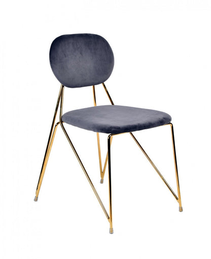 Modrest Carol Modern Grey Fabric Dining Chair (Set of 2)