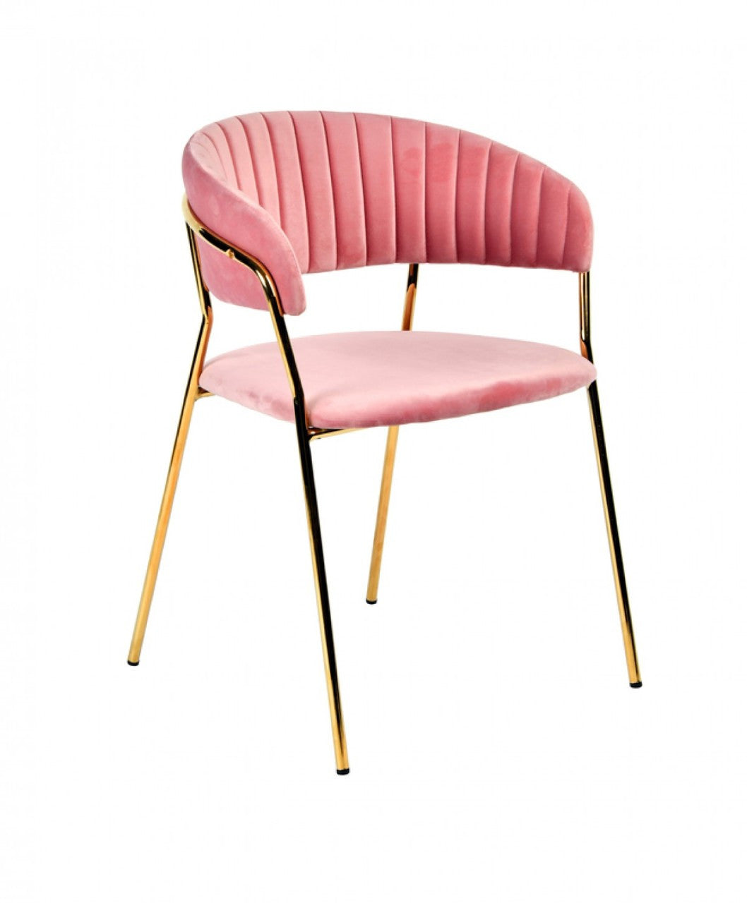 Modrest Brandy Modern Pink Fabric Dining Chair (Set of 2)