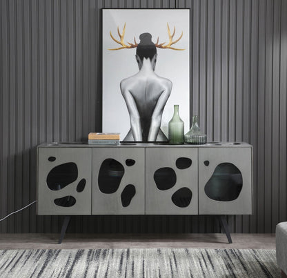 Modrest Fontana Modern Grey Buffet
