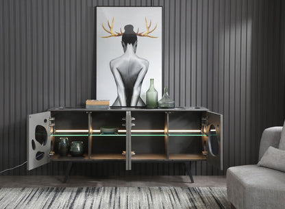 Modrest Fontana Modern Grey Buffet